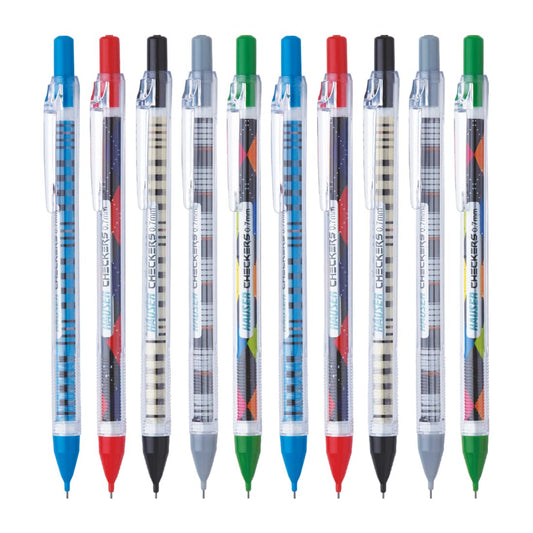 Hauser Checkers 0.7 mm Mechanical Pencil - Multicolor Body