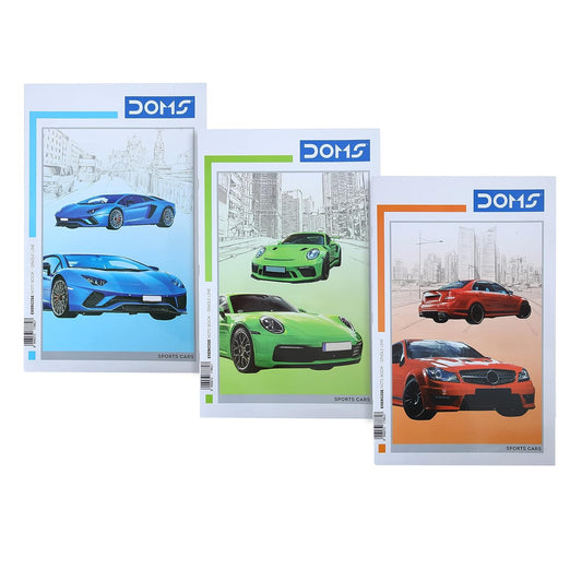 Doms Sports Cars Series Notebook - Single Line