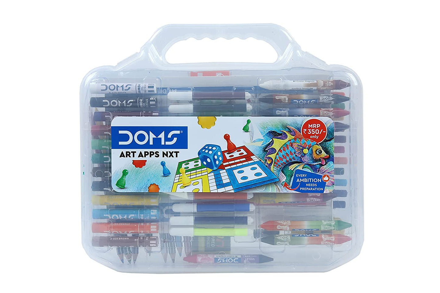 DOMS Gifting Range for Kids Art Apps NXT Kit with Plastic Carry Case- Multicolour (DM7483)