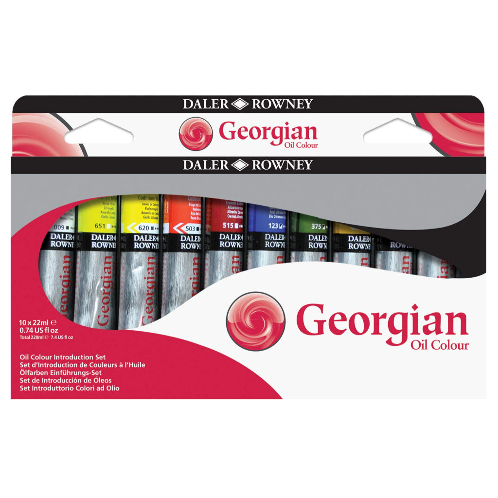 Daler-Rowney Georgian Oil Colour Introduction Set (10X22Ml - Multicolor-050)