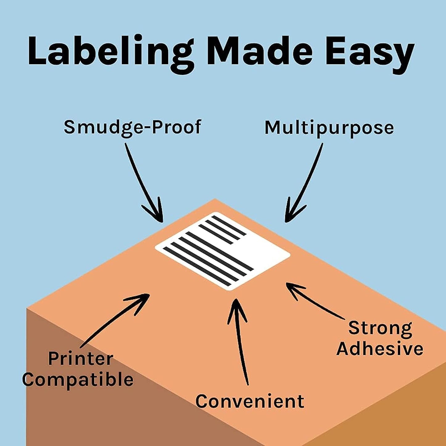Oddy A4 Self Adhesive Paper Label Stickers for Laser & Inkjet Printers - 6 Labels per Sheet - Pack of 100 Sheets, for Shipping, Address, Folders, Industrial use
