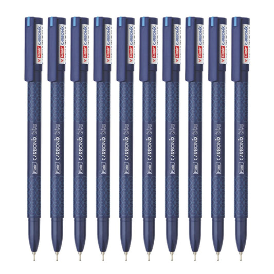 Flair Carbonix Blu Ball Pen Wallet Pack - 0.7mm - Blue Ink