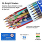 Doms Non-Toxic Colour Pencil Set In Round Tin Box  - 24 Assorted Shades
