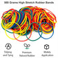 Oddy Multicolor High Stretch Rubber Bands, 1.5 Inch Pack of 500 Grams - Ideal for Office/School/Home & Kitchen Application