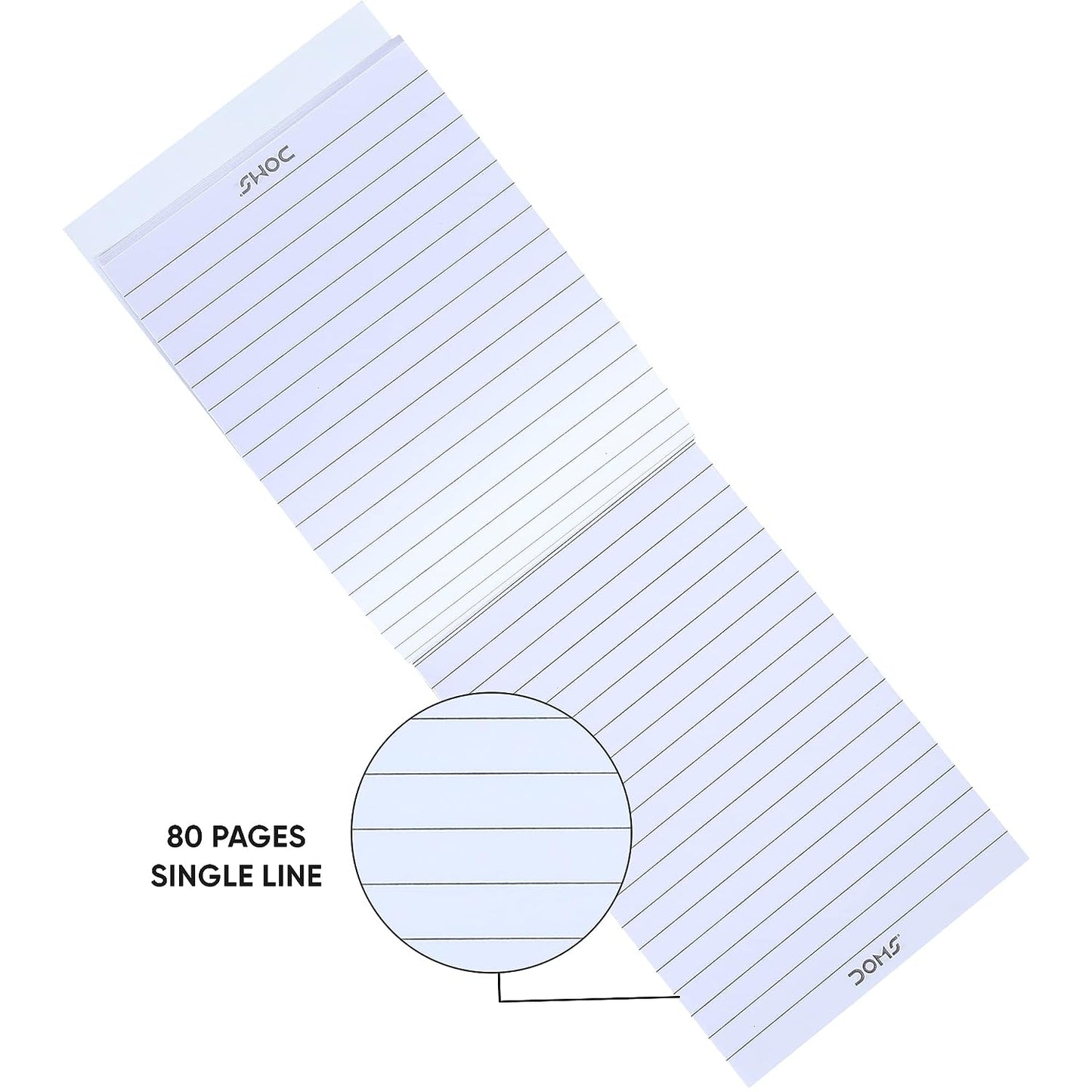 Doms NotePad | 80 Pages | 19 x 10.5 cm | Pack of 12