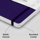 Mypaperclip Limited Edition Notebook, A5 (148 X 210 Mm, 5 .83 X 8.27 In.) Checks Lep192A5-C - Aubergine