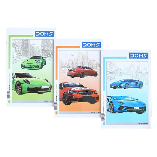 Doms Sports Cars Series Notebook - Unruled