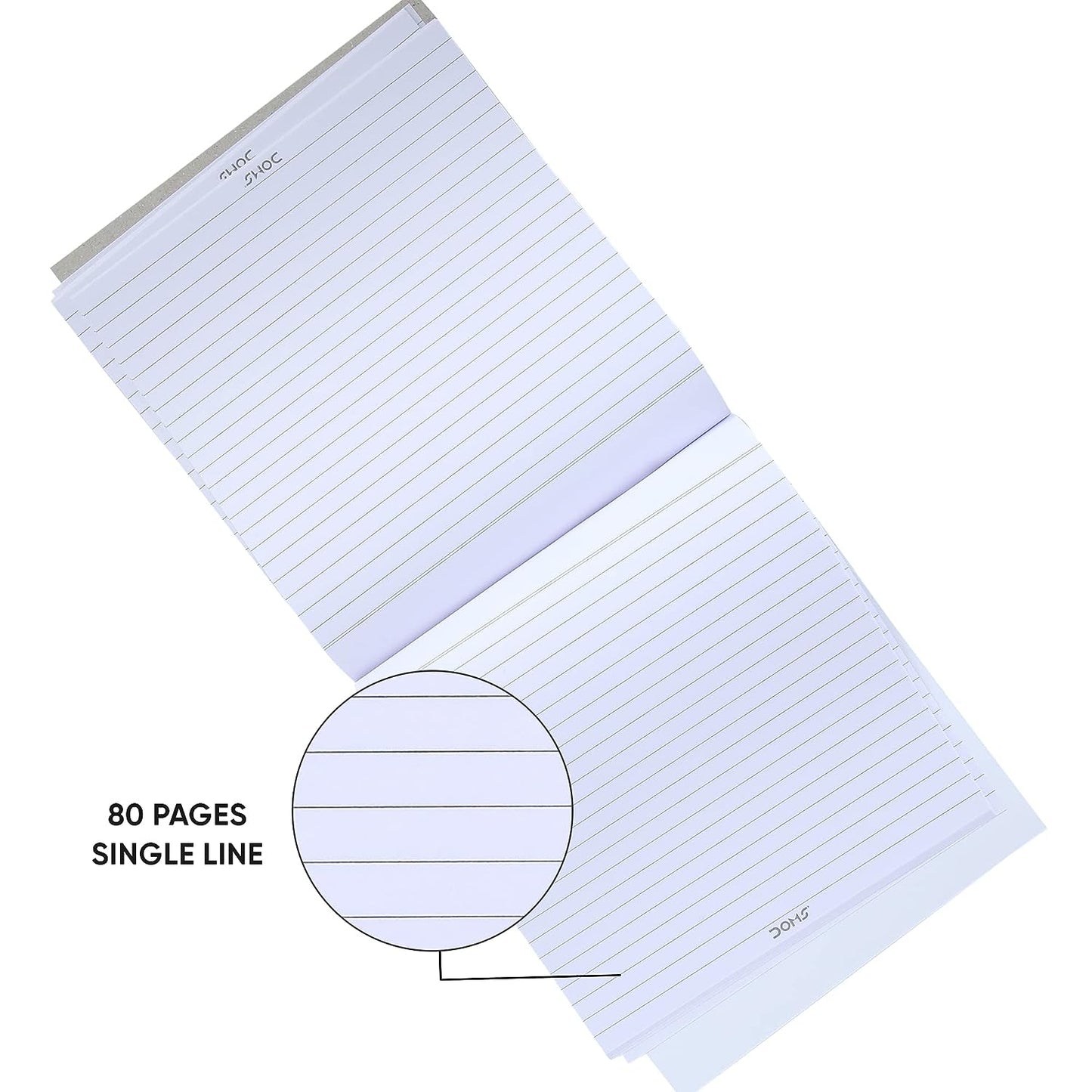 Doms NotePad | 80 Pages | 21 x 18.5 cm | Pack of 6