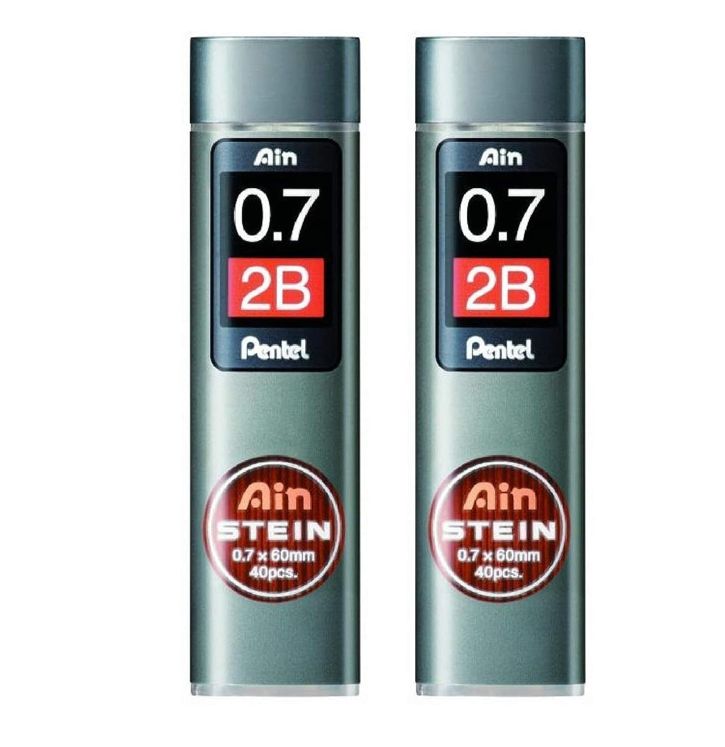 Pentel C277-2B 0.7mm Ain Stein Mechanical Pencil Lead - Pack of 40 x Set of 2