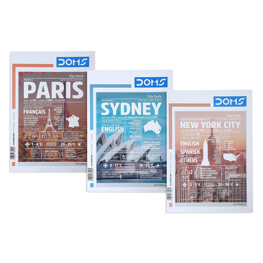 Doms City Pedia Series Notebook - A4 - Unruled