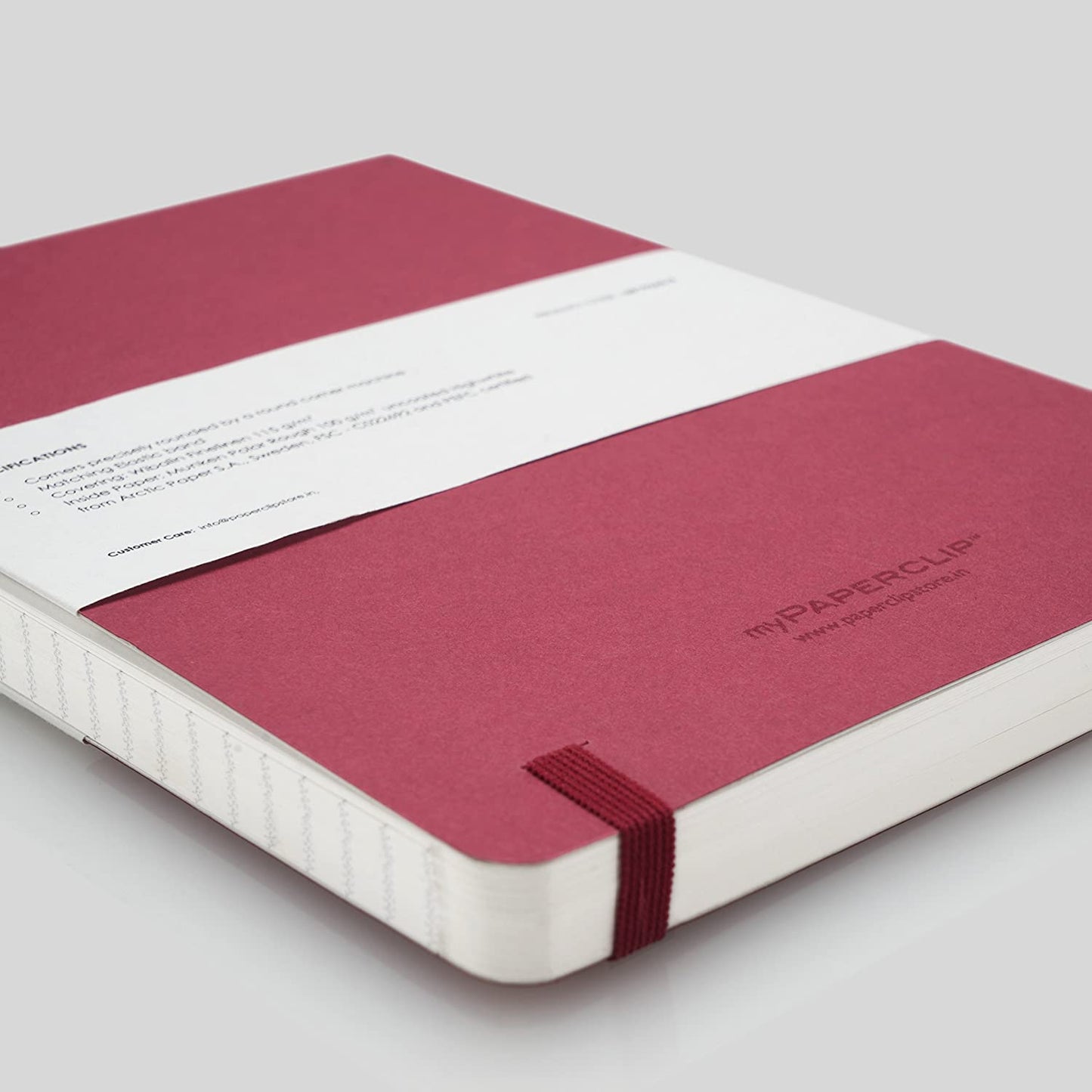 Mypaperclip Limited Edition 192 (176 Plain + 16 Perforated) Pages Notebook, A5 (148 X 210 Mm, 5.83 X 8.27 In.) Lep192A5-P Raspberry
