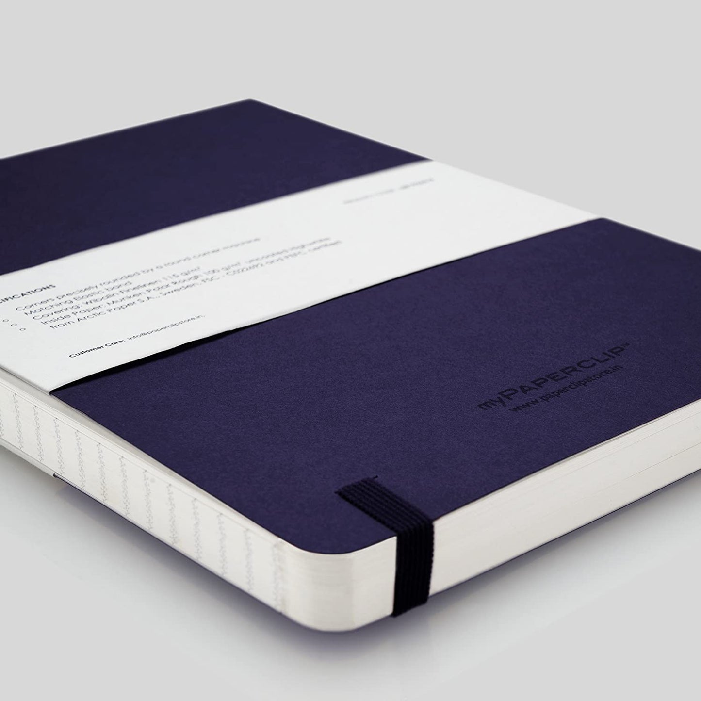 Mypaperclip Limited Edition Notebook, A5 (148 X 210 Mm, 5 .83 X 8.27 In.) Checks Lep192A5-C - Aubergine