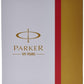 Parker Aster Laque Gold Trim Ball Point Pen (Black) and Passport Holder