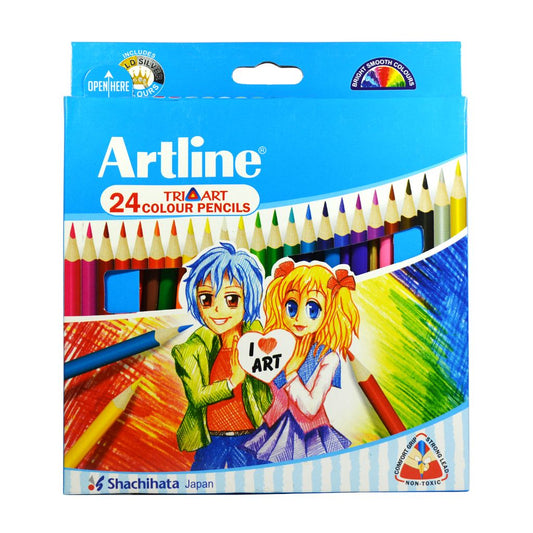 Artline Tri Art Colour Pencils