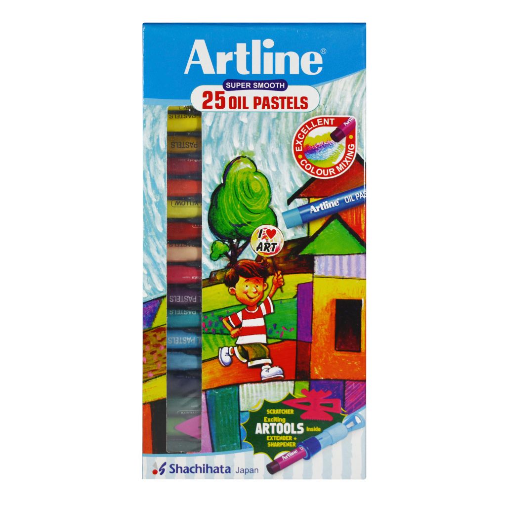 Artline Non-Toxic 15 Shades Oil Pastel