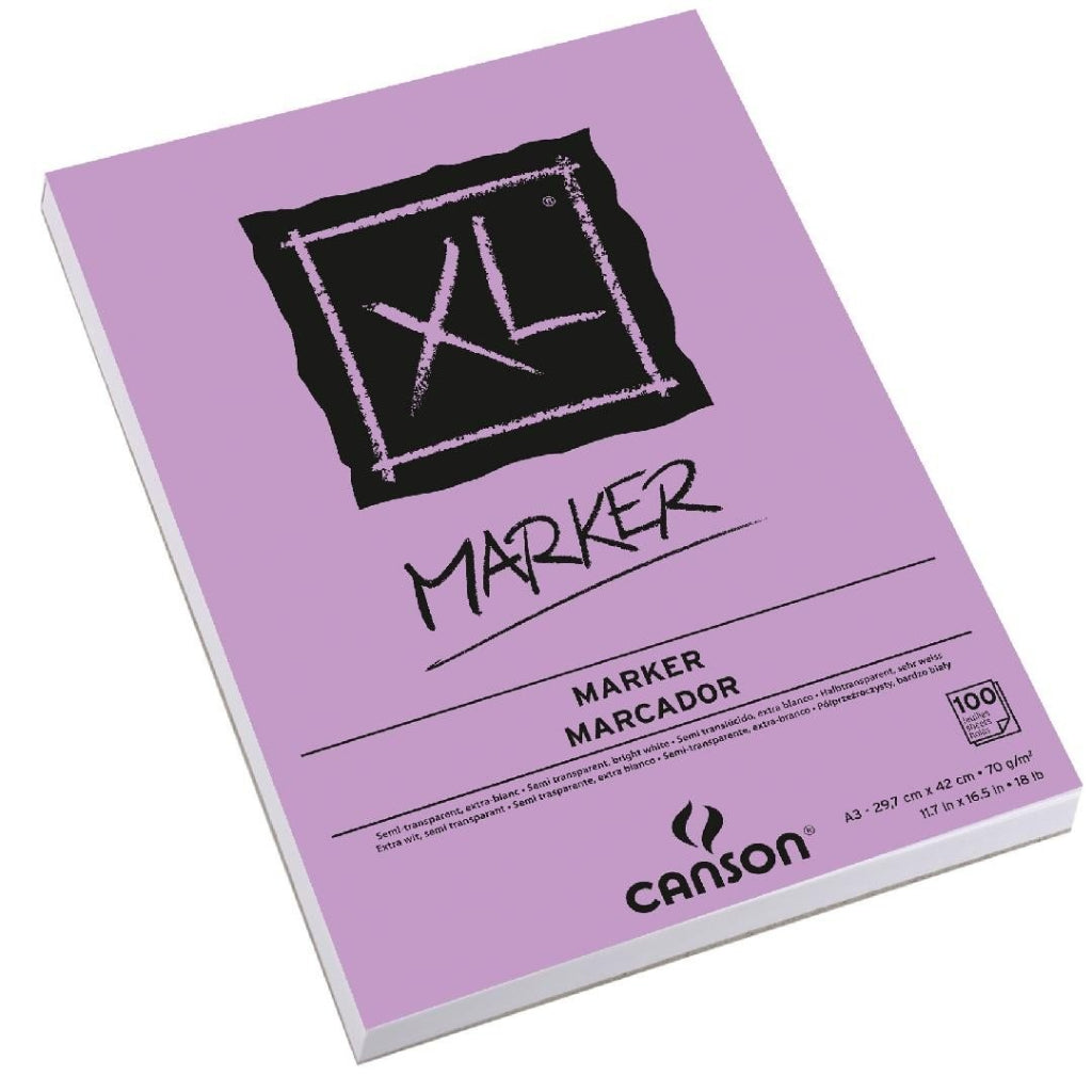 Canson Xl Marker 70 Gsm A3 Pad Of 100 Extra Smooth Sheets