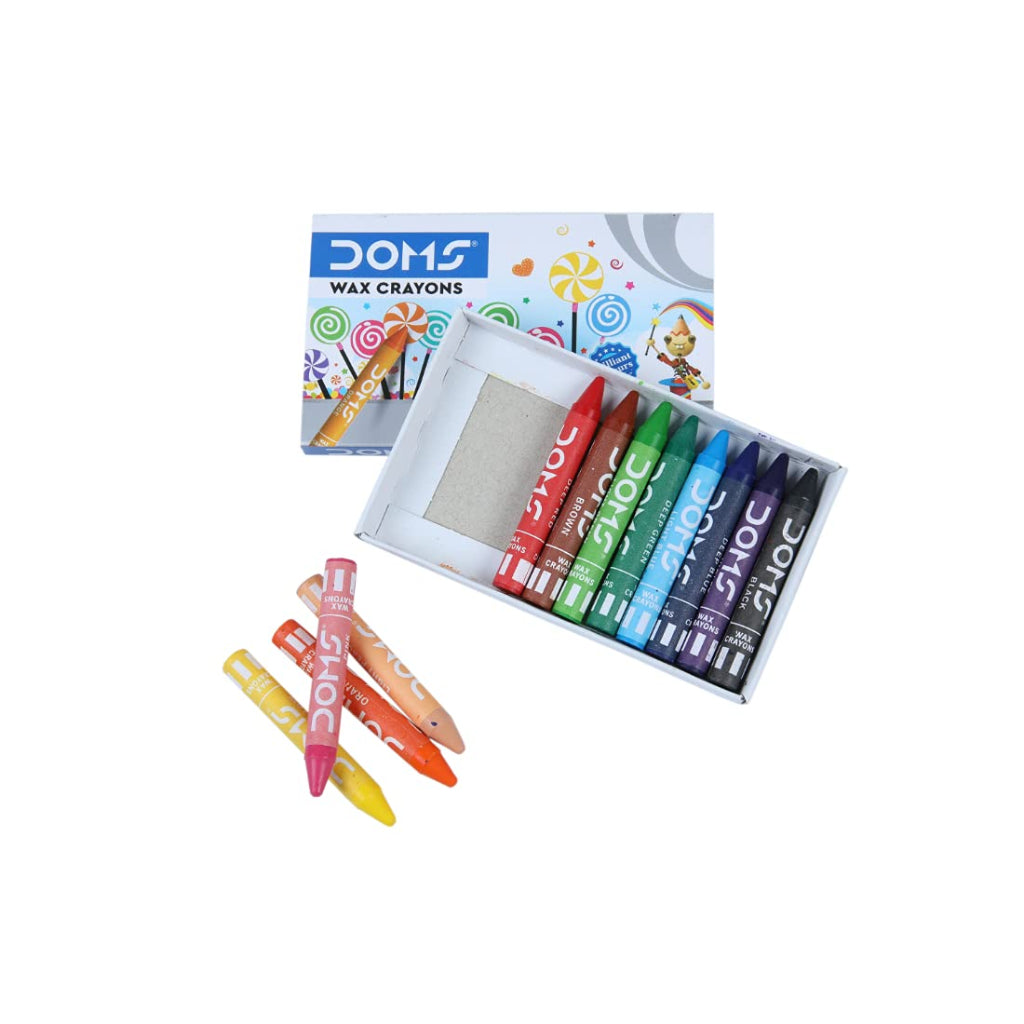 Doms Wax Crayons - 12 Shades