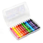 Doms Non-Toxic Super Smooth Wax Crayons - 12 Assorted Shades