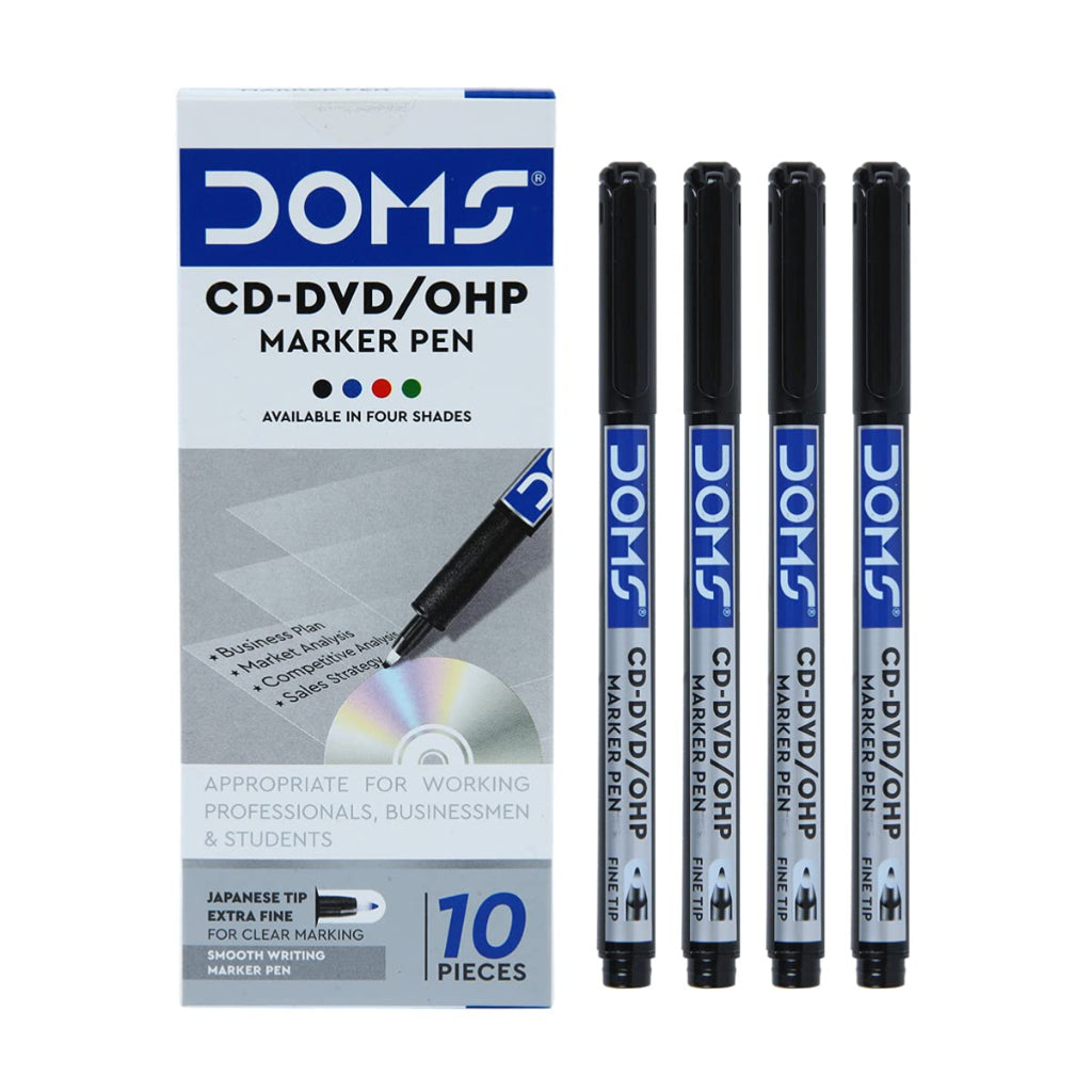 Doms Cd-Dvd/Ohp Marker Pen (Black)