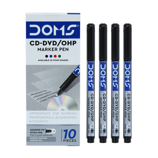 Doms Cd-Dvd/Ohp Marker Pen - Black