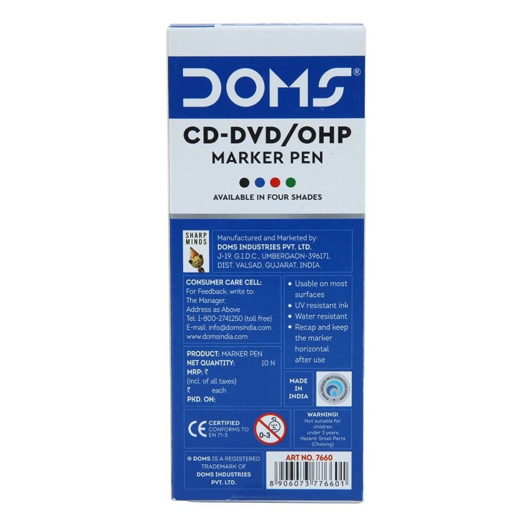 Doms Cd-Dvd/Ohp Marker Pen (Black)