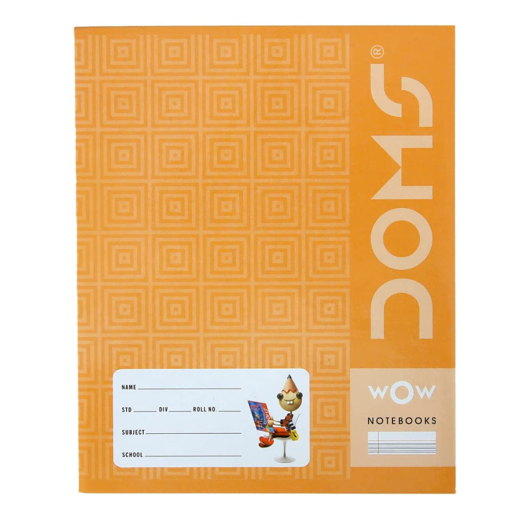 Doms Brown Cover Notebook - Double Line