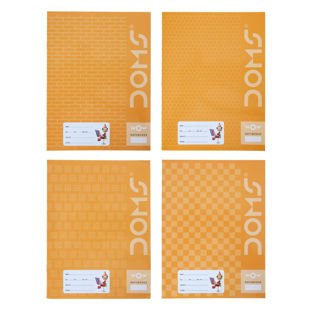 Doms Brown Cover Notebook | A5 | R/B With Gap | 57Gsm | 76 Pages | 18 X 24 Cm | Pack Of 1 | For School- College And Office Use