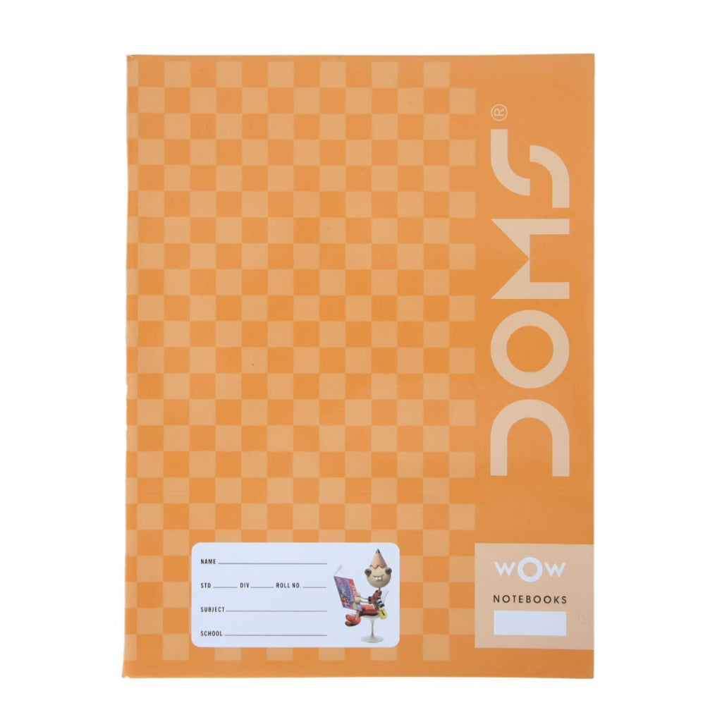 Doms Brown Cover Notebook | Unruled | 57Gsm | 172 Pages | 18 X 24 Cm | Pack Of 1 | For School- College And Office Use