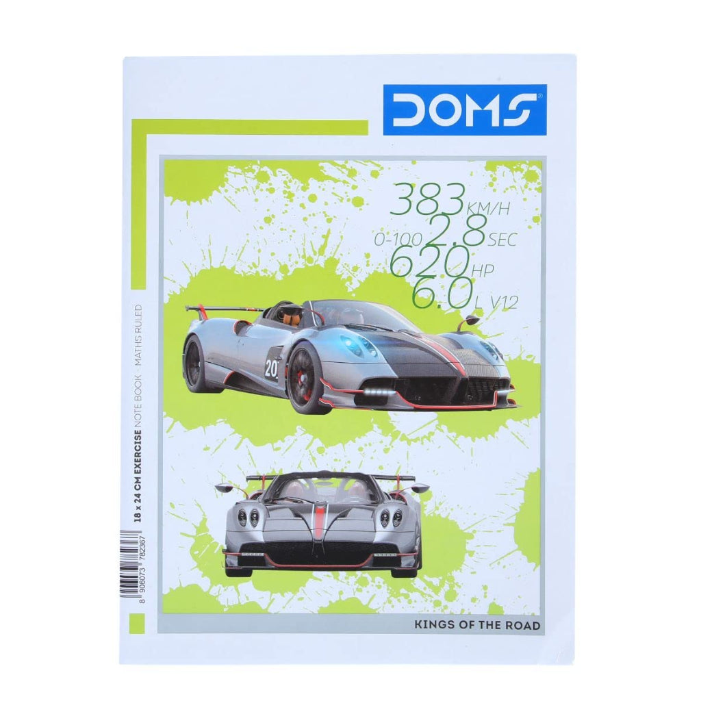 Doms Kings Of The Road Series Notebook - Ruled - Math