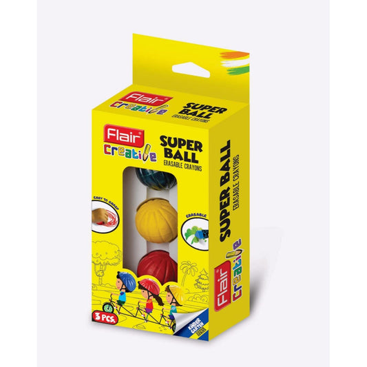 Flair Creative Erasable Super Ball Crayons 3N