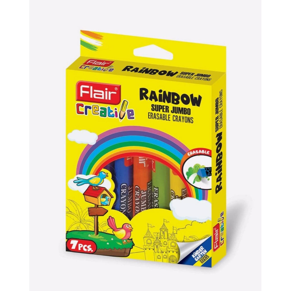 Flair Creative Erasable Super Rainbow Crayon 7N