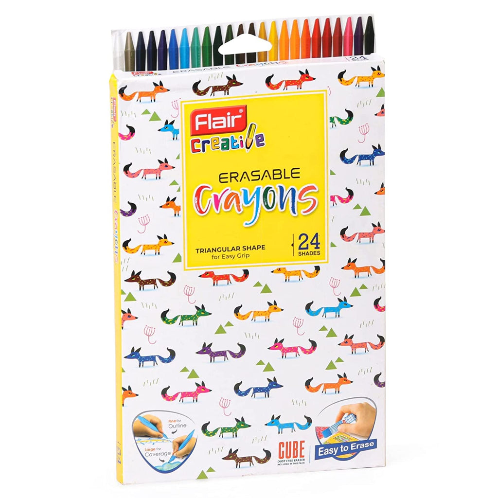 Flair Creative Series Erasable Crayons