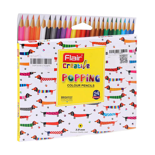 Flair Creative None Hexagonal Shaped Color Pencils(Set Of 24, Multicolor
