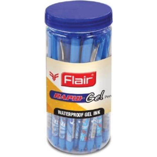 Flair Rapid Gel Pen 25 Pcs Jar Set Blue