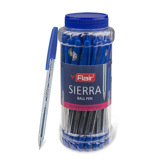 Flair Sierra Ball Pen 25 Pcs Jar Set Blue