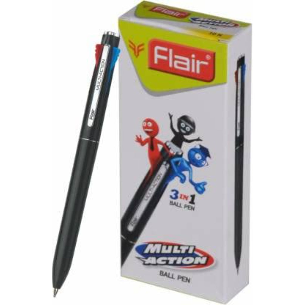 Flair Multi Action 10 Pcs Ball Pen Set