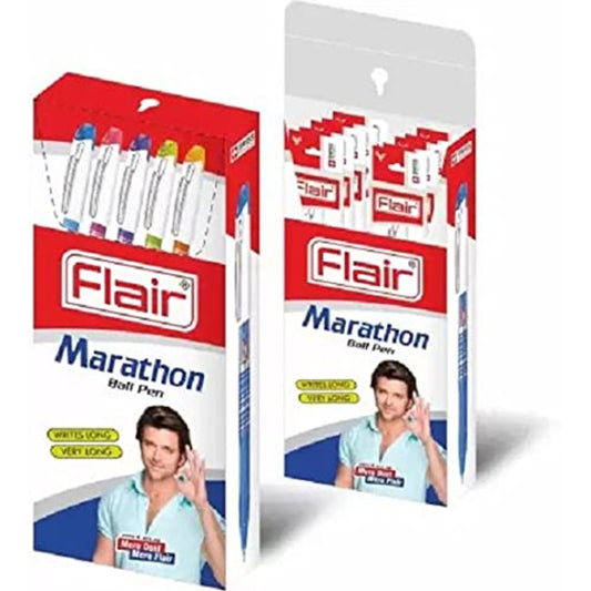 Flair Marathon Ball Pen Set - Blue Ink