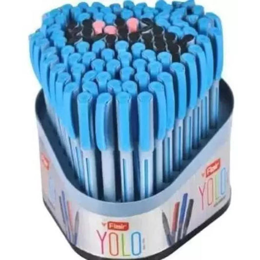 Flair Yolo Ball Pen 100 Pcs Stand Assorted