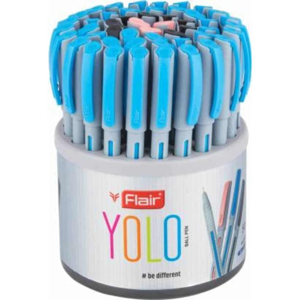 Flair Yolo Ball Pen 50 Pcs Stand Assorted