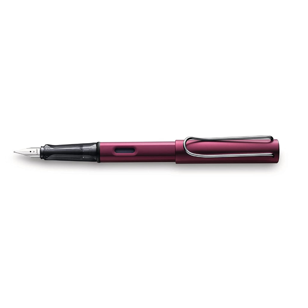 Lamy Al-Star Medium Point Fountain Pen, Black-Purple (029)