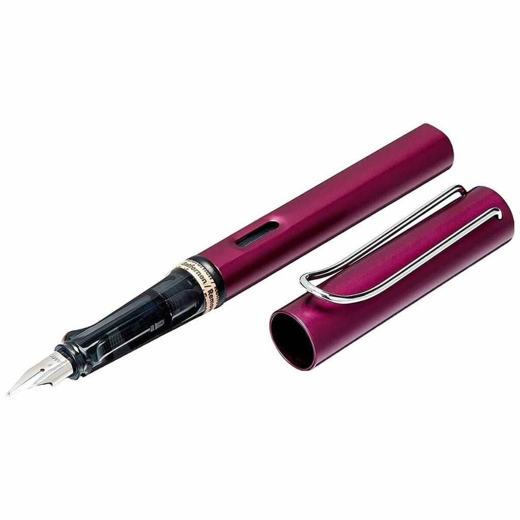 Lamy Al-Star Medium Point Fountain Pen, Black-Purple (029)