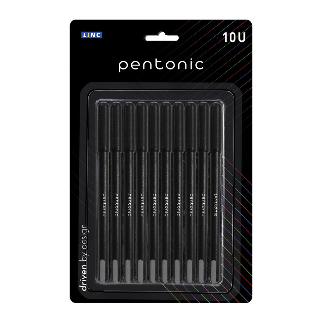 Pentonic 0.7mm Blister Ball Point Pen - Black Ink