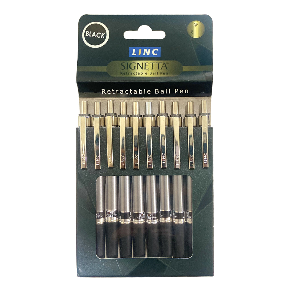 Linc Signetta 0.7mm Ball Pen - Pack of 10