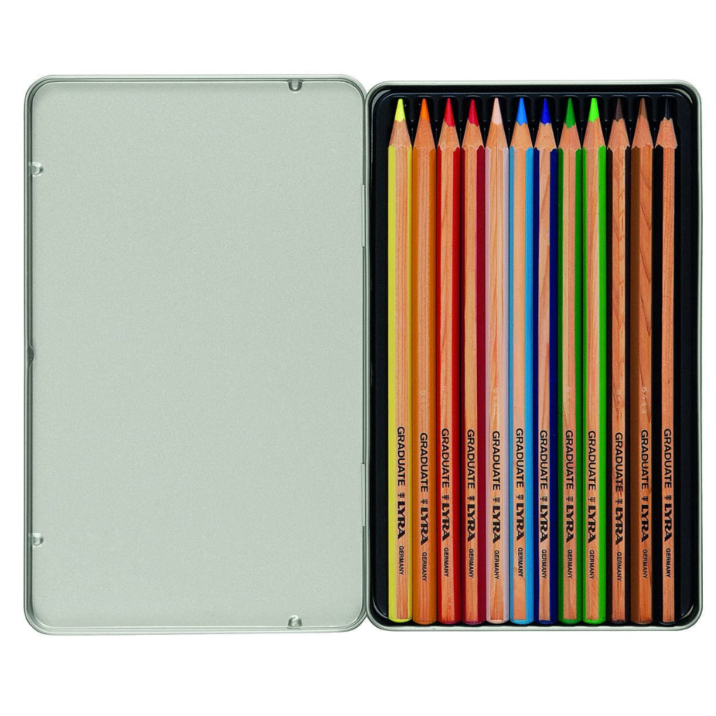 Lyra Germany Graduate Colour Pencil Set With Metal Case - Assorted