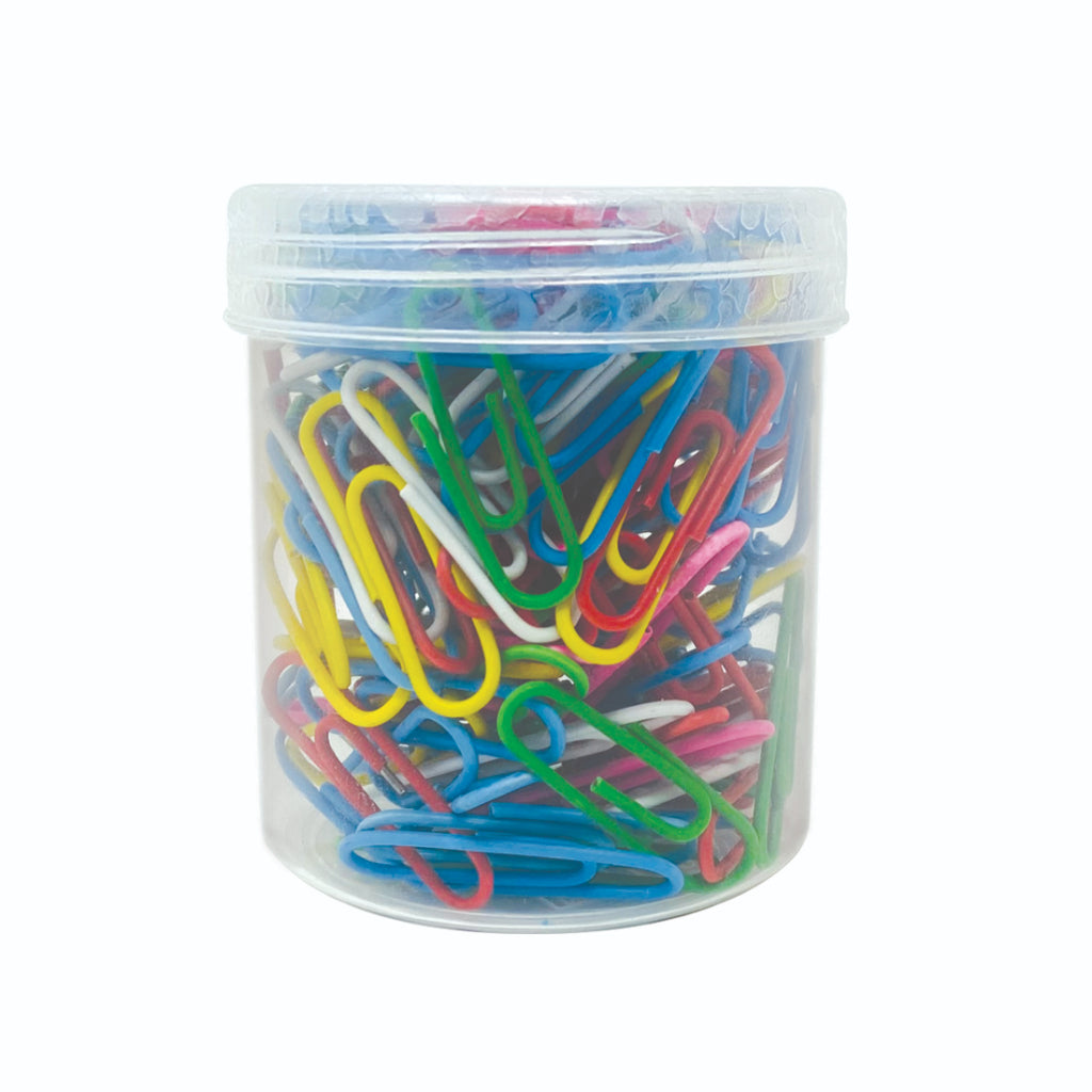 Ondesk Essentials Paper Clips, Gem Clips, U Clips (350Pieces, 130Grams, 30mm) Multi-Color, For Holding Loose Papers For School, Office & Home Use