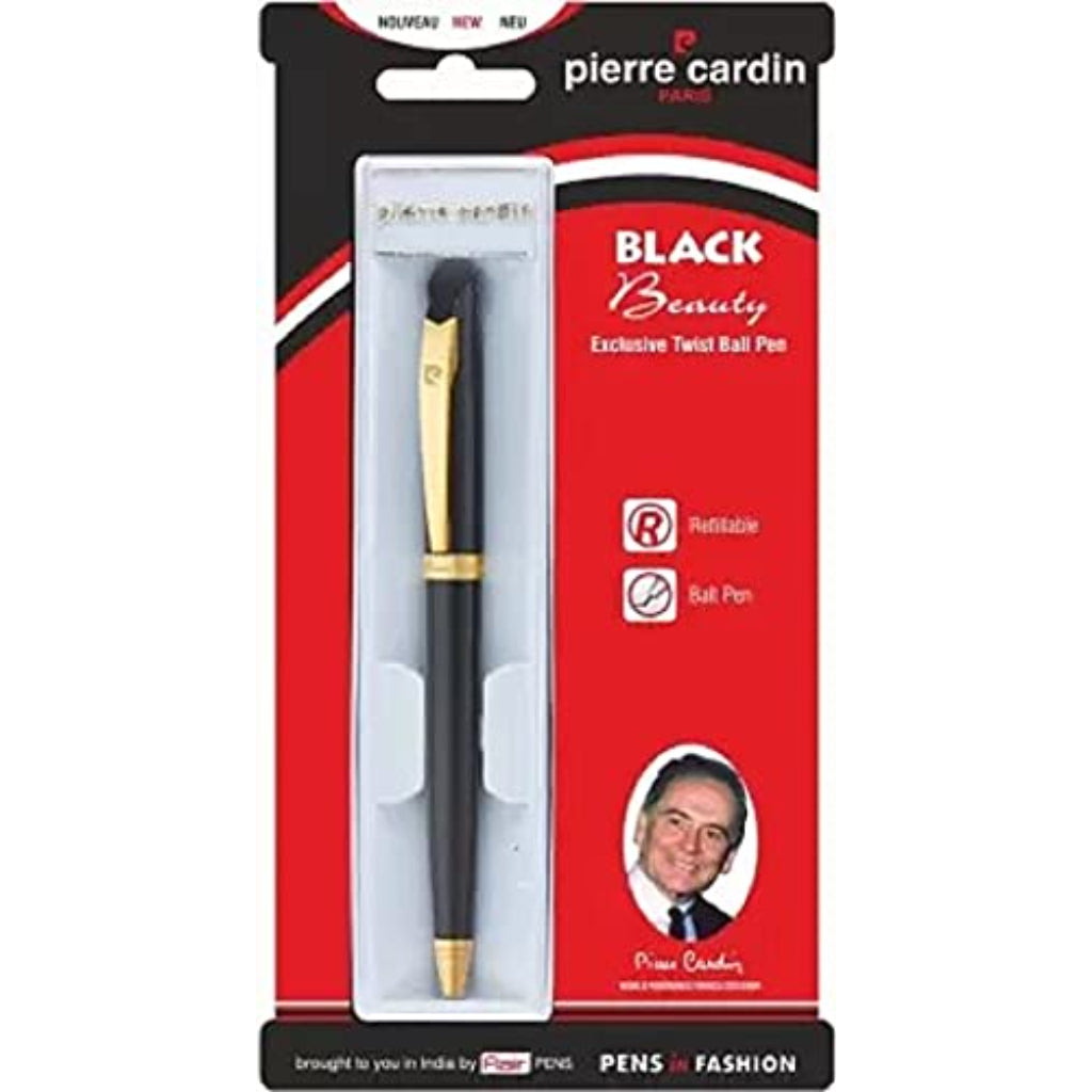 Pierre Cardin Black Beauty Exclusive Ball Pen  - Blue, Pack Of 1