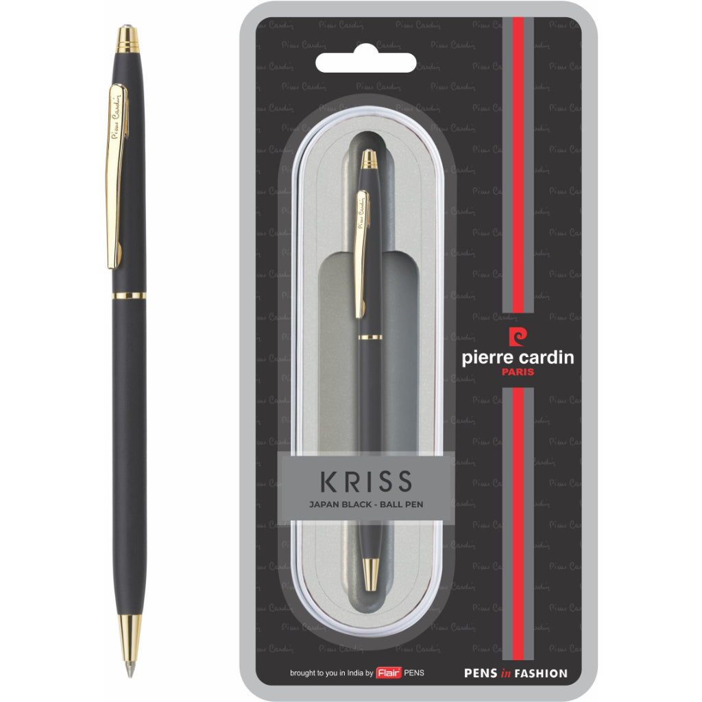 Kriss Japan Black Ball Pen Blister Packing