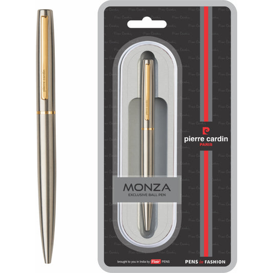 Pierre Cardin Monza Copper & Nickle Finish Exclusive Ball Pen  - Blue, Pack Of 1