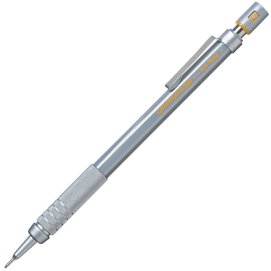 Pentel PG500 0.9mm, HB Mechanical Pencil - Silver, Pack of 1