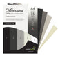 Paper Pep Colorissimi Card Stock 220Gsm A4 Shades Of Grey Assorted Pack Of 15 Sheets